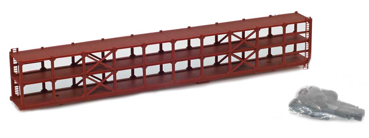 AZLLAB-OAK2 89’ Open Autorack Brown Kit - No placard