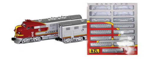 AZL2025-4A El Capitan & EMD F7 Special | ATSF 300 & B - 3453, 3477, 528, 723, 700, 576, 652, 704, 716, 719, 532.