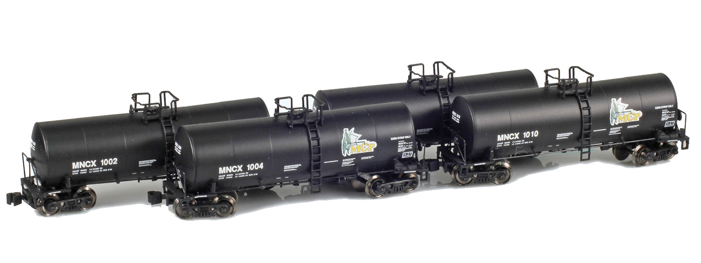 903810-1 17600 Gallon Tank Car (4 pack) | MNCX 1002, 1004, 1005, 1010