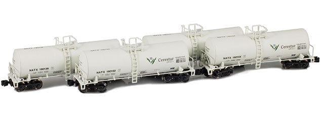 903815-1 17600 Gallon Tank Car (4 pack) | NATX 190154, 190139, 190171, 190150