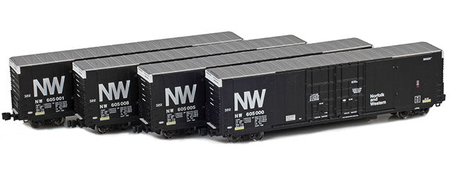 914203-1 Greenville 60´ Boxcar Set | N&W 605000, 605001, 605005, 605008