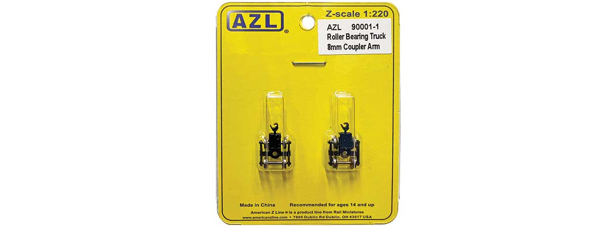 AZL 90001-1 2 pack Roller Bearing Trucks  8mm coupler arm