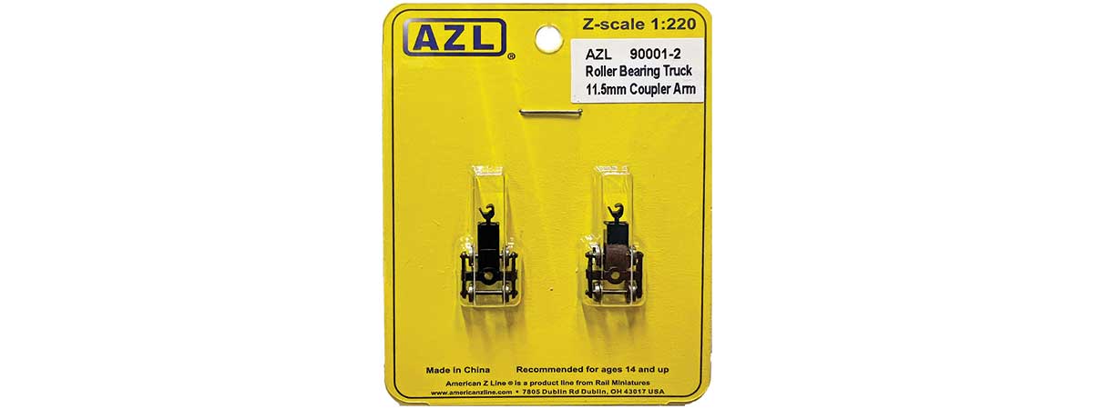 AZL 90001-2 2 pack Roller Bearing Trucks  11.5mm coupler arm