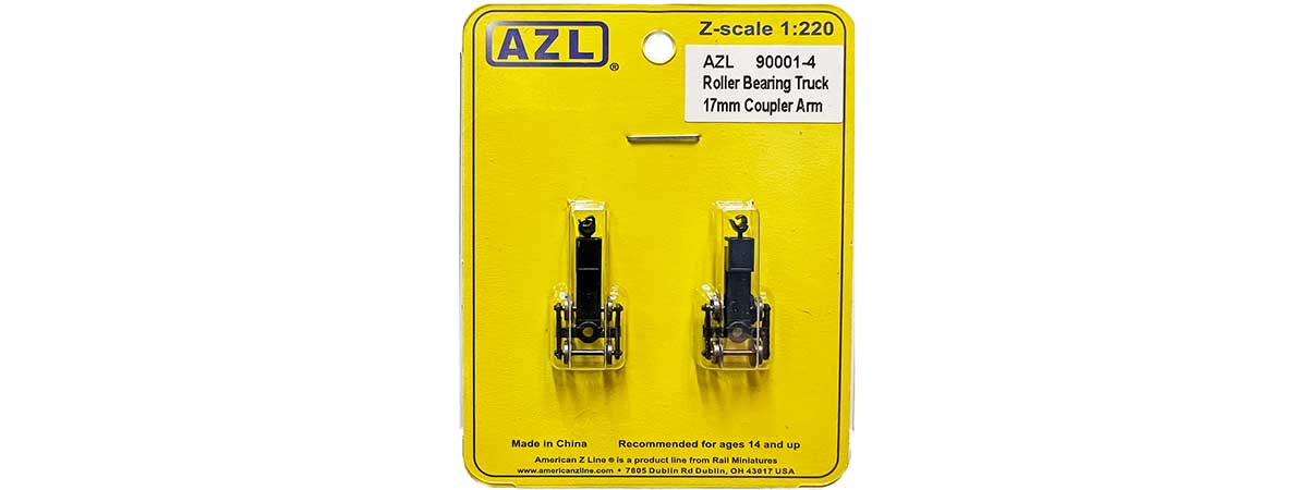 AZL 90001-4 2 pack Roller Bearing Trucks  17mm coupler arm