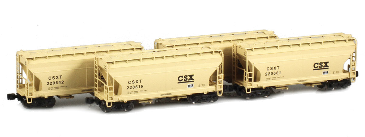 913909-1 ACF 2-Bay Set | CSX 220616, 220642, 220656, 220661