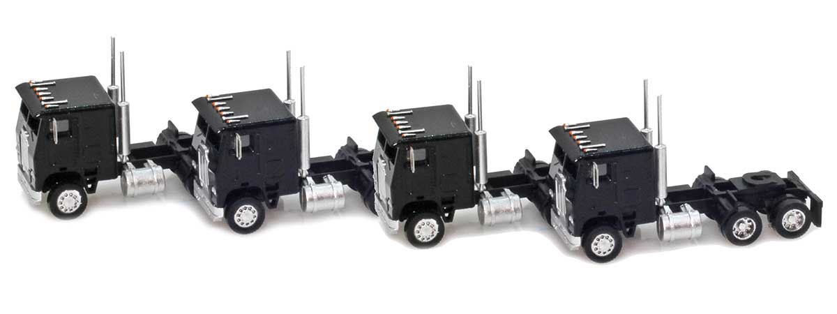 96223 Cab-Over Truck with Crew Cab | Black