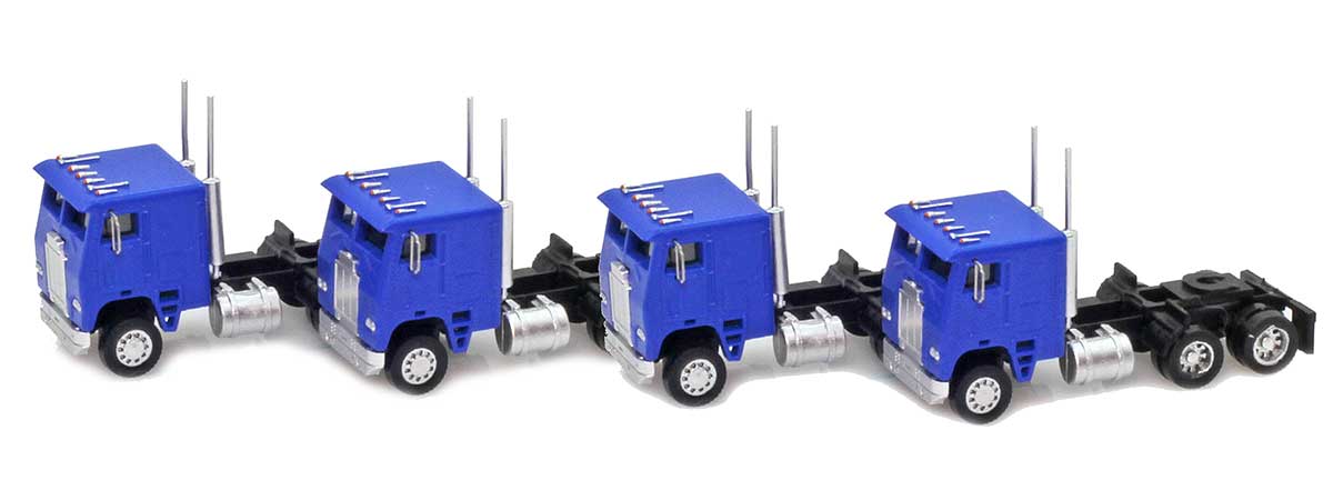 96225 Cab-Over Truck with Crew Cab | Blue