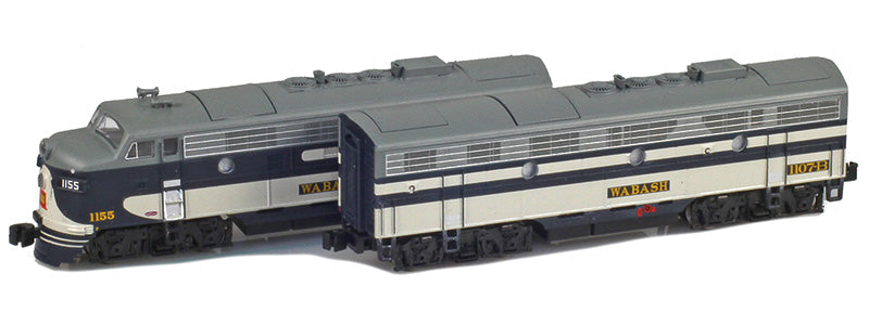 63009-1 EMD F7A & F7B | Wabash 1155, 1107B