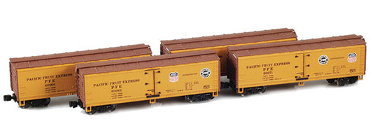 900801-4 40’ PFE R-30-18 Wooden Reefer Set | UP and SP 60060, 60065, 60071, 60084