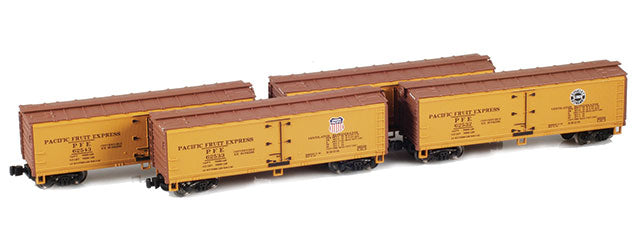 900802-3 40’ PFE R-30-18 Wooden Reefer Set | UP and SP 62438, 62460, 62466, 62467